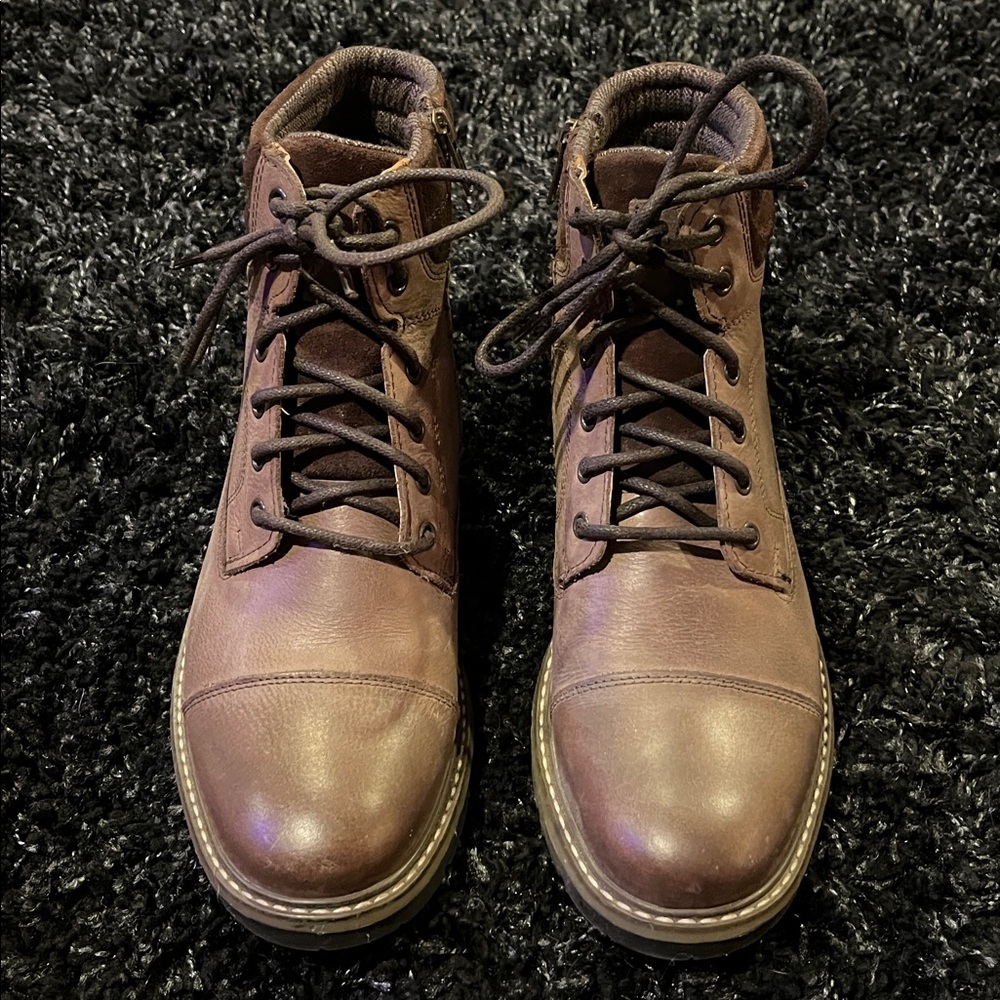 NWOT Size 9 Crown Vintage Men's Brown Leather Boots